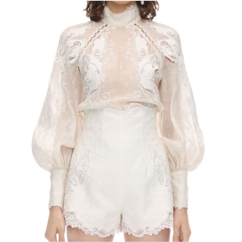 NWT Zimmermann Super Eight Embroidered Shirt US6 - Picture 3 of 10